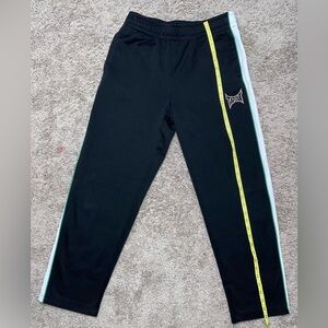 Tapout MMA Y2K Mens Track Sweat Pants BLACK/GREEN SIZE LARGE